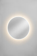 Rund LED-spegel med touch-knapp