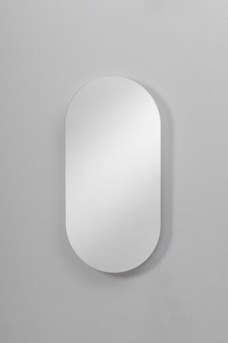 Liten och oval LED-spegel med ambient belysning