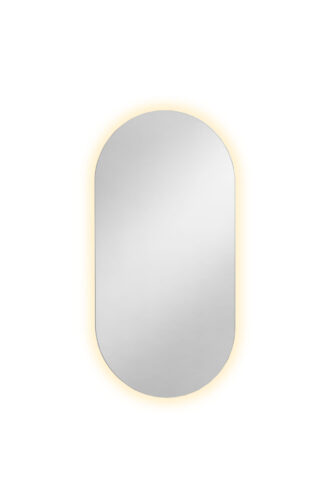 Oval LED-spegel med ambient belysning