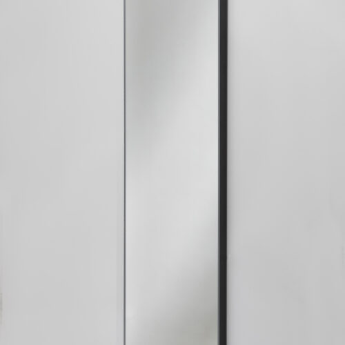 Avlång LED-spegel med svart aluminiumram av högsta kvalitet
