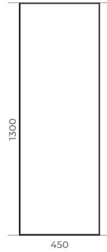 breasen 450x1300 mm black