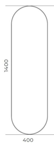 fönesjön 1400x400 mm svart