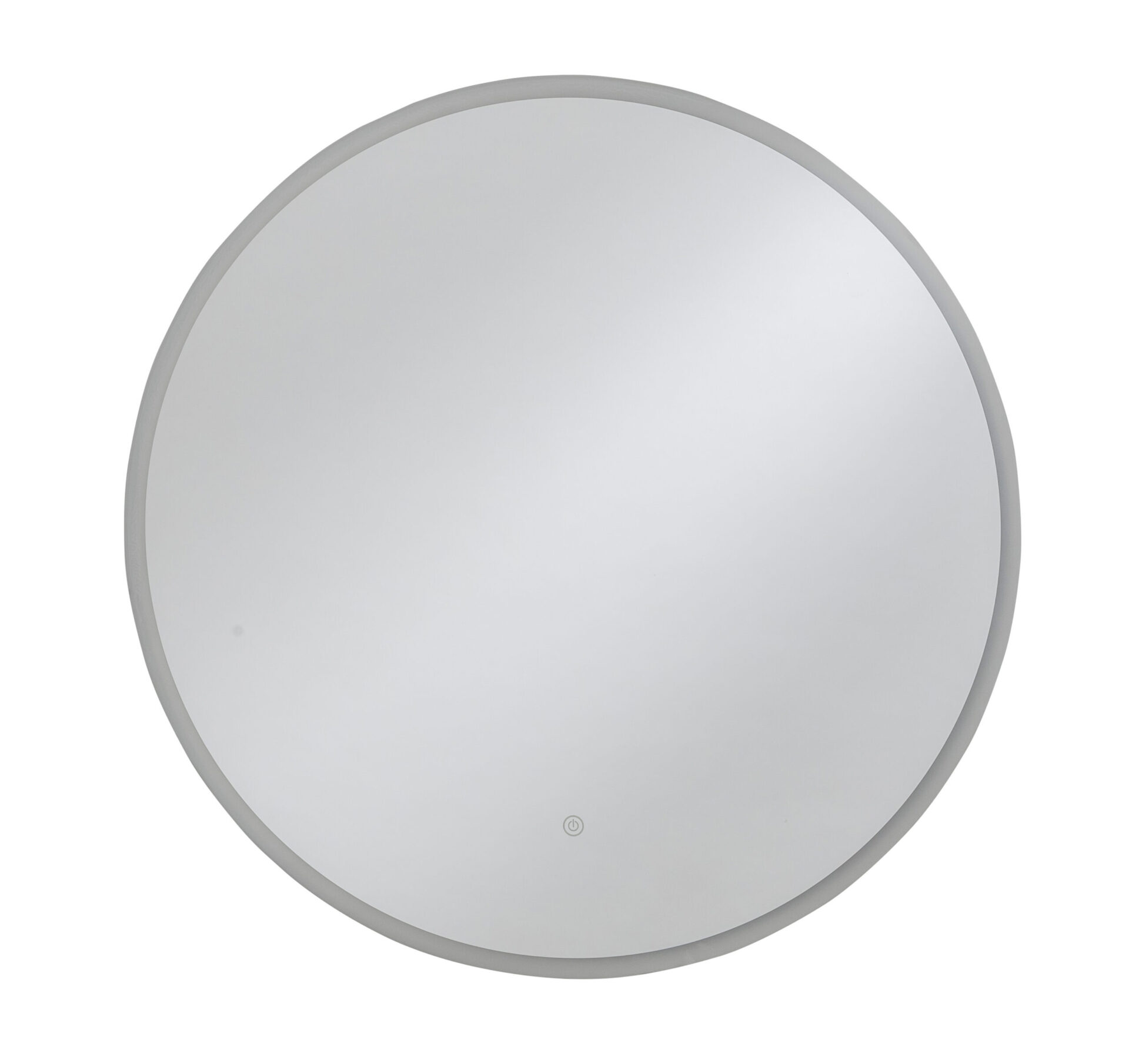 Rund LED-spegel med touch-knapp