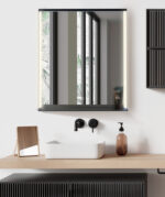MATTEO, LED upplyst spegel, Badrumsspegel, Badrumsspegel med LED-belysning, Badrumsspegel rektangulär med LED-belysning