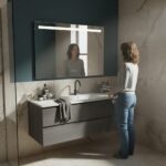 LUCA, LED upplyst spegel, Badrumsspegel, Badrumsspegel med LED-belysning, Badrumsspegel rektangulär med LED-belysning